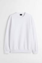 H & M - Relaxed Fit Sweatshirt - White