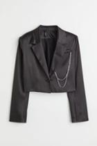 H & M - Crop Jacket - Black