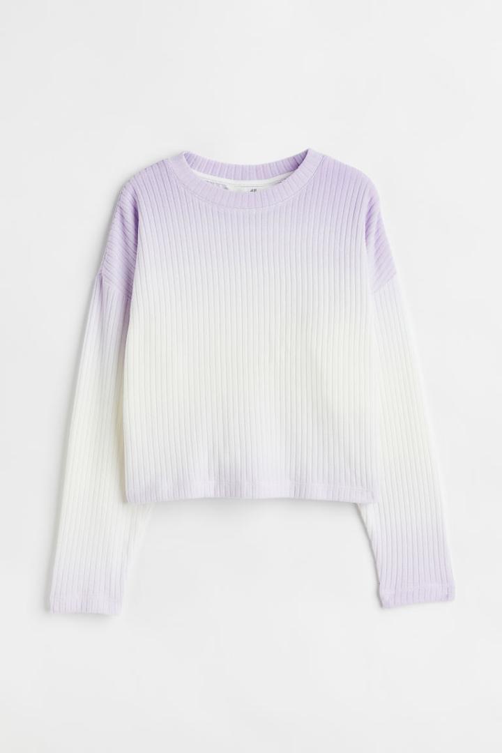 H & M - Boxy Sweater - Purple
