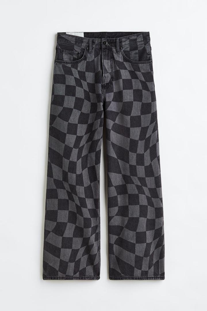 H & M - Loose Bootcut Jeans - Gray