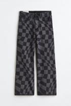 H & M - Loose Bootcut Jeans - Gray