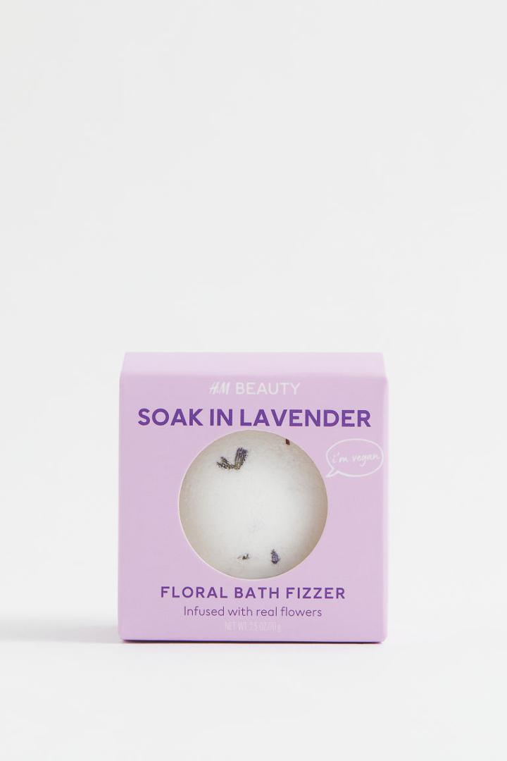 H & M - Bath Fizzer With Flower Petals - Purple