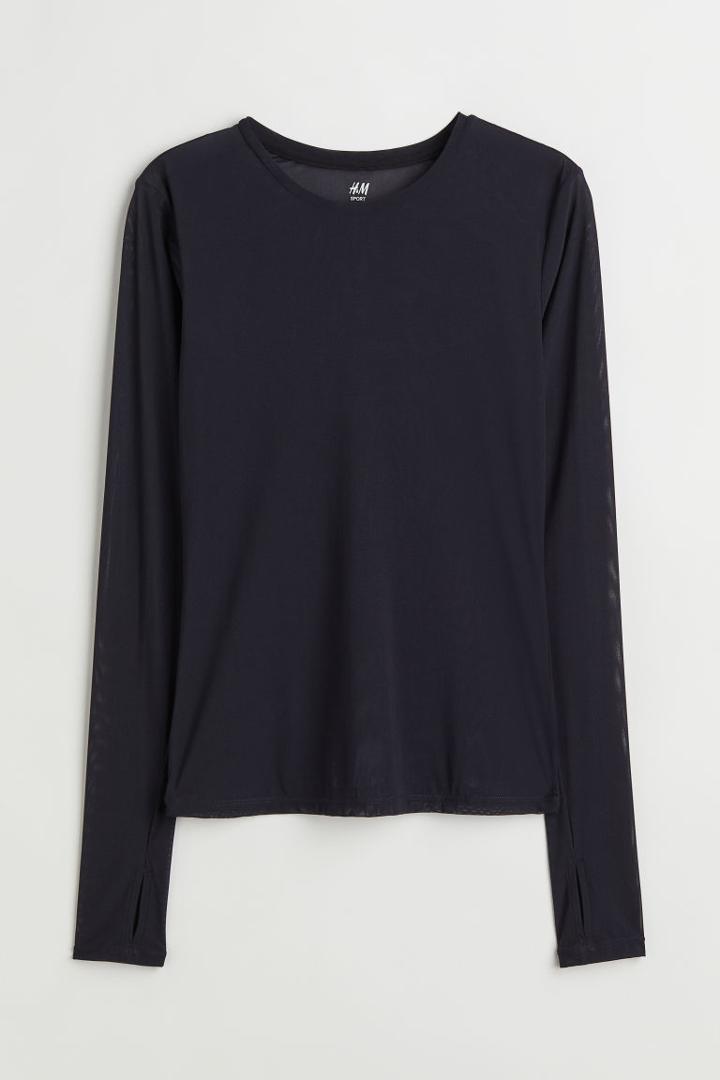 H & M - Mesh Top - Black