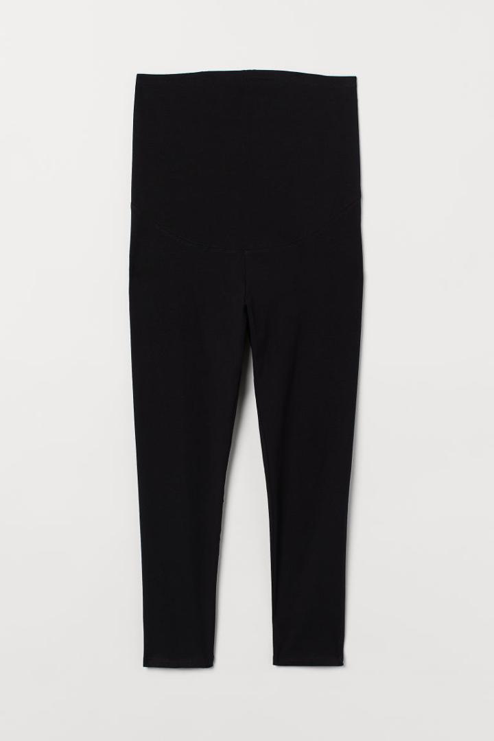 H & M - Mama Crop Leggings - Black