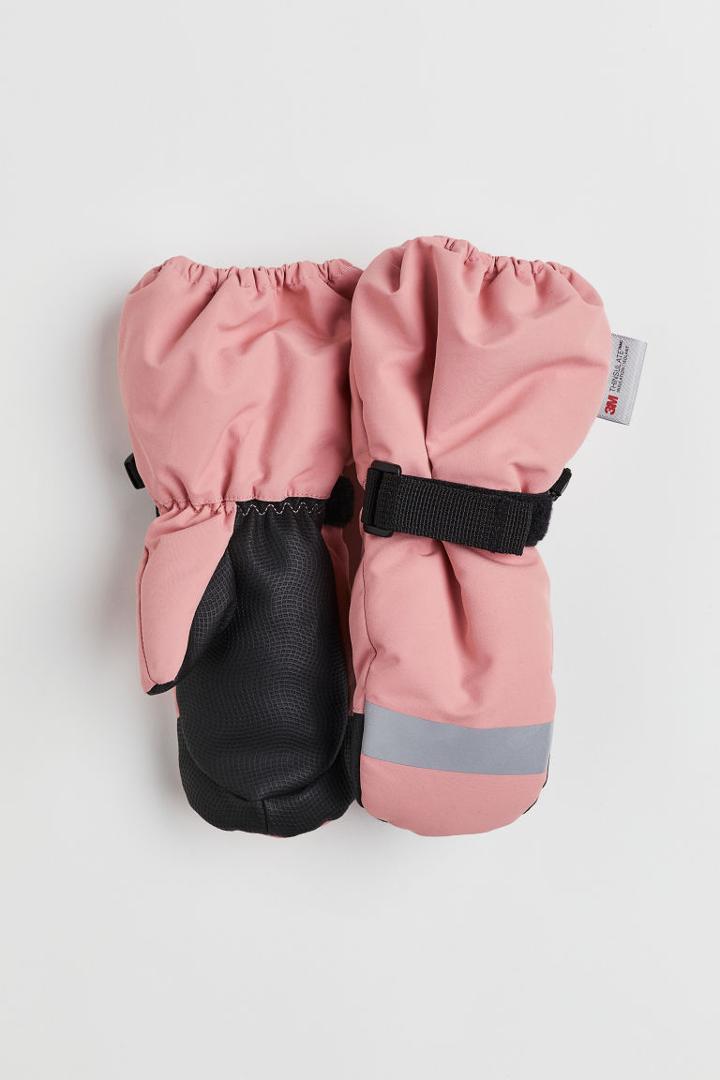 H & M - Water-repellent Ski Mittens - Pink