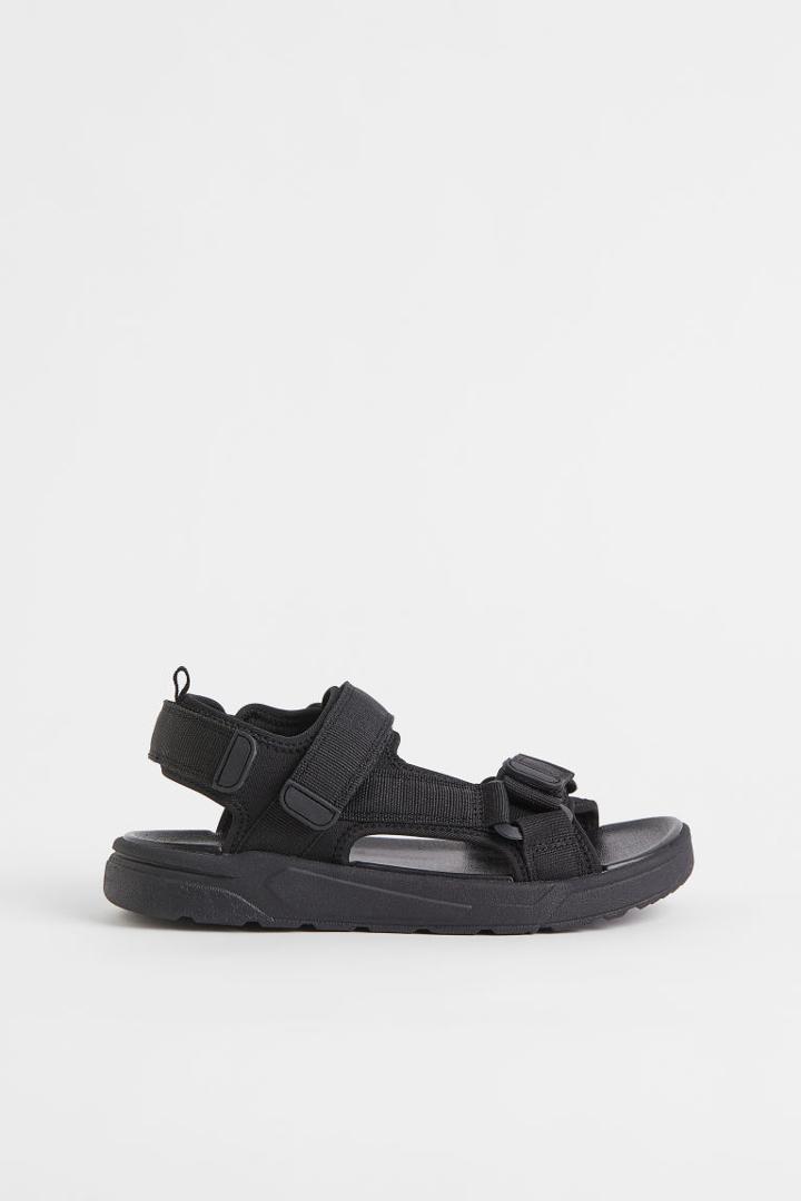 H & M - Mesh Sandals - Black