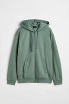 H & M - Relaxed Fit Hooded Jacket - Green