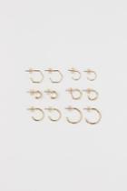 H & M - 6 Pairs Earrings - Gold