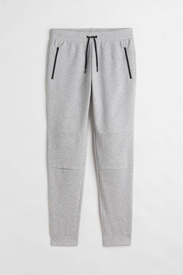 H & M - Slim Fit Sports Joggers - Gray