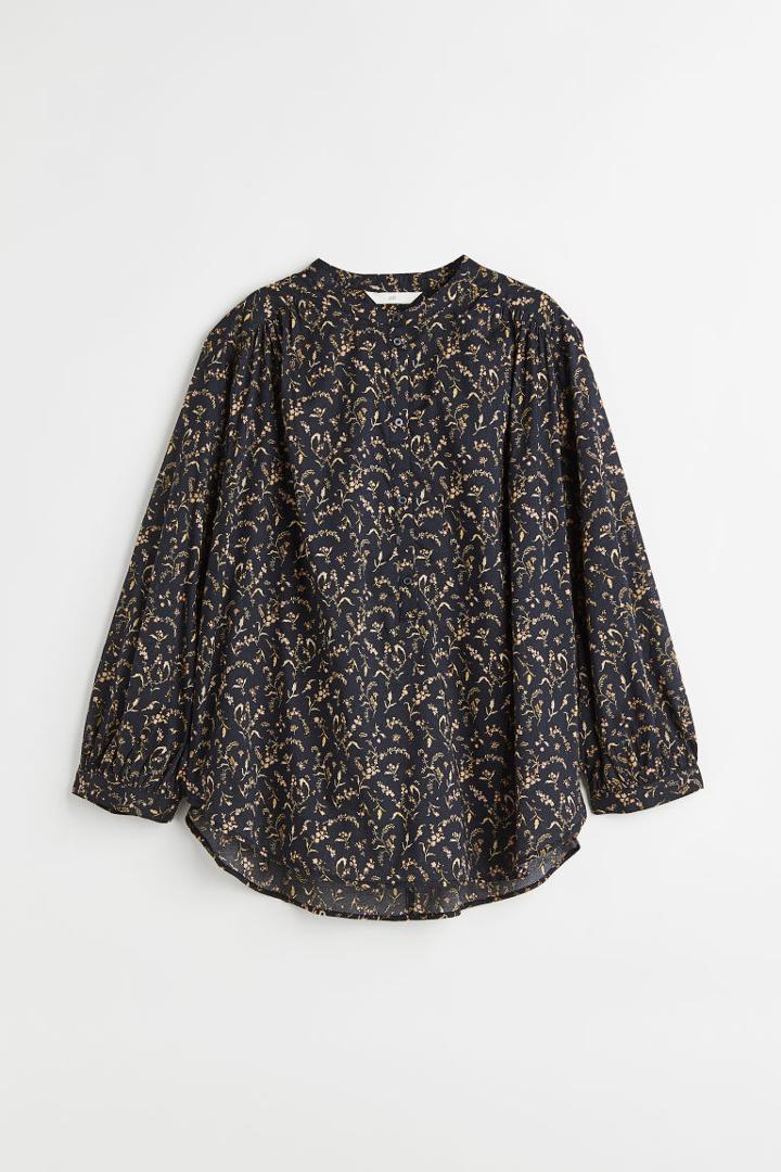 H & M - Cotton Blouse - Black