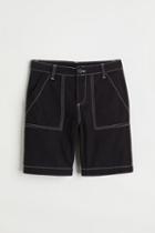 H & M - Low Waist Cargo Shorts - Black