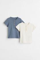 H & M - 2-pack Cotton T-shirts - Blue
