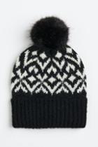 H & M - Jacquard-knit Hat - Black