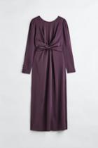 H & M - Mama Satin Nursing Dress - Purple
