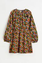 H & M - Open-backed Chiffon Dress - Black