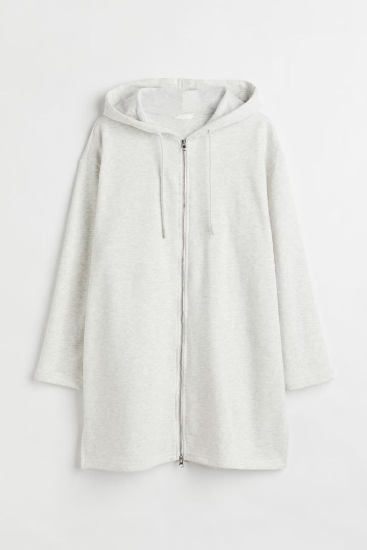 H & M - H & M+ Long Sweatshirt Jacket - Gray