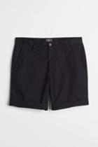 H & M - Regular Fit Chino Shorts - Black