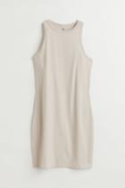 H & M - H & M+ Cotton Bodycon Dress - Brown