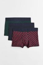 H & M - 3-pack Cotton Boxer Shorts - Red