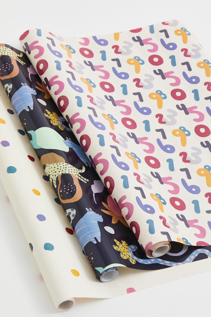H & M - 3-pack Gift Wrap - Yellow