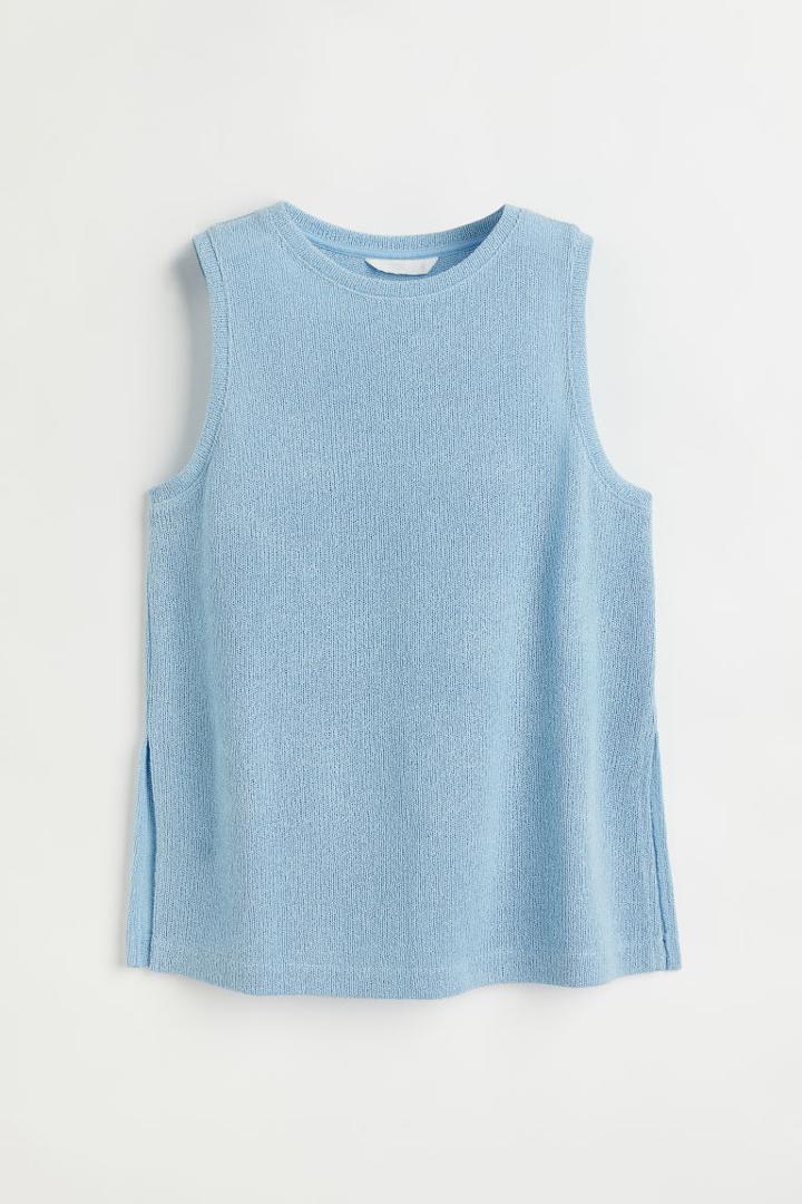 H & M - Knit Tank Top - Blue