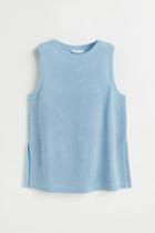 H & M - Knit Tank Top - Blue
