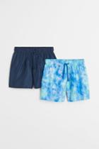 H & M - 2-pack Swim Shorts - Blue