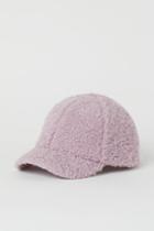 H & M - Faux Shearling Cap - Purple