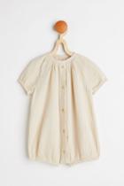 H & M - Muslin Romper Suit - Beige