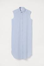 H & M - Cotton Shirt Dress - Blue