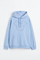 H & M - Hoodie With Motif - Blue