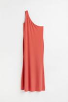 H & M - One-shoulder Dress - Orange