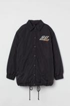H & M - Oversized Printed Jacket - Black