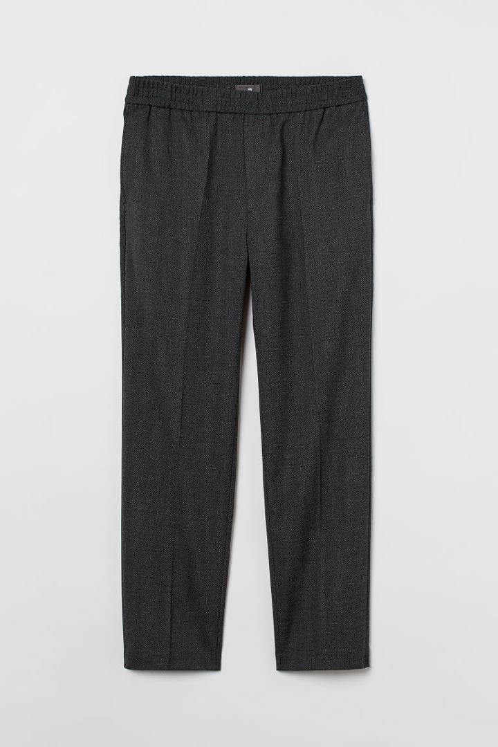 H & M - Regular Fit Dress Pants - Black