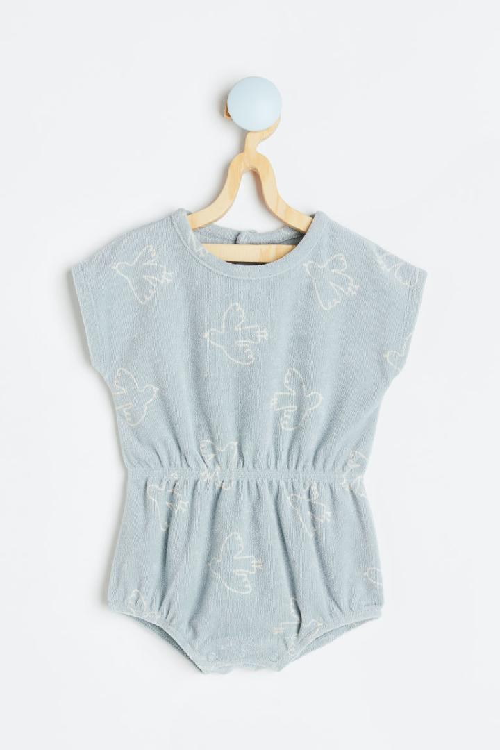 H & M - Terry Jumpsuit - Turquoise