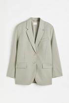 H & M - Oversized Single-breasted Jacket - Beige