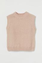 H & M - Knit Sweater Vest - Beige