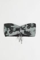 H & M - Drawstring Bandeau Top - Black
