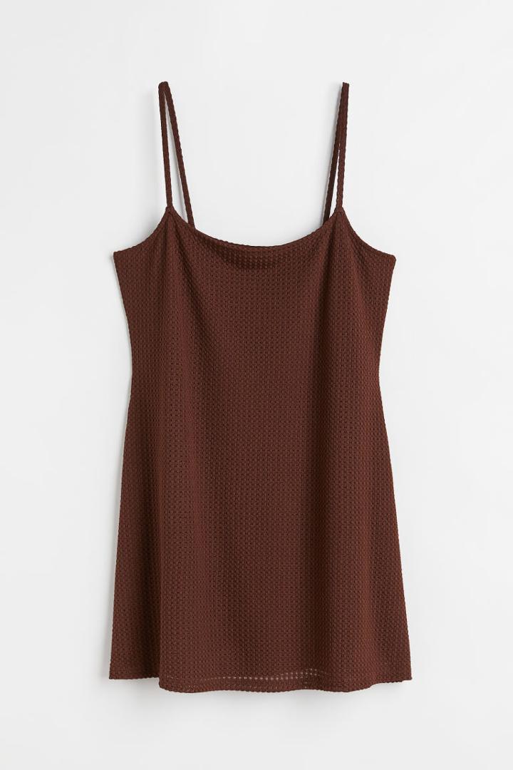 H & M - Jersey Dress - Brown