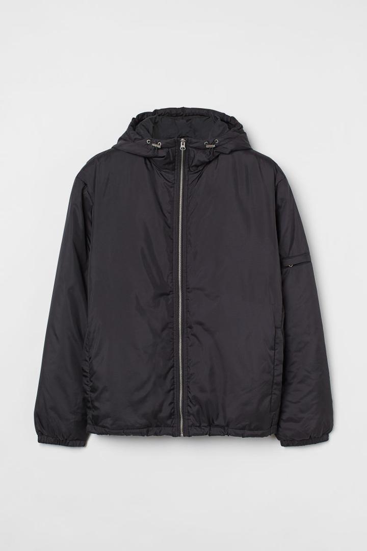H & M - Padded Windbreaker - Black