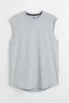 H & M - Loose Fit Sports Tank Top - Gray