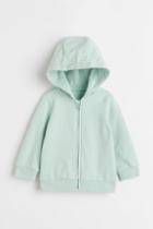 H & M - Hooded Jacket - Turquoise