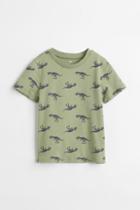 H & M - Cotton T-shirt - Green