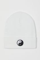 H & M - Fine-knit Hat - White