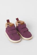 H & M - Warm-lined High Tops - Purple