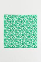 H & M - Patterned Scarf - Green