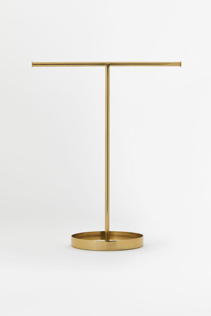 H & M - Metal Jewelry Stand - Gold