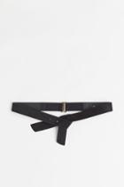 H & M - Knot-detail Waist Belt - Black