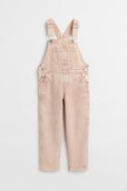 H & M - Cotton Twill Overalls - Pink