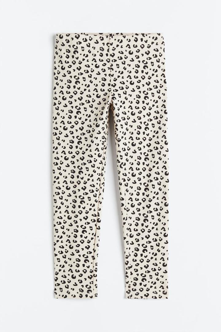 H & M - Leggings With Brushed Inside - Beige